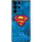DC Comics Superman Logo Background Pattern Galaxy S21 Ultra 5G Skin
